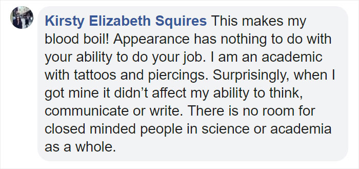 Engineer Calls This Scientist 'Unprofessional' Because Of Her Red Hair And Tattoos, She Bashes Him On Twitter Engineer Calls This Scientist 'Unprofessional' Because Of Her Red Hair And Tattoos, She Bashes Him On Twitter