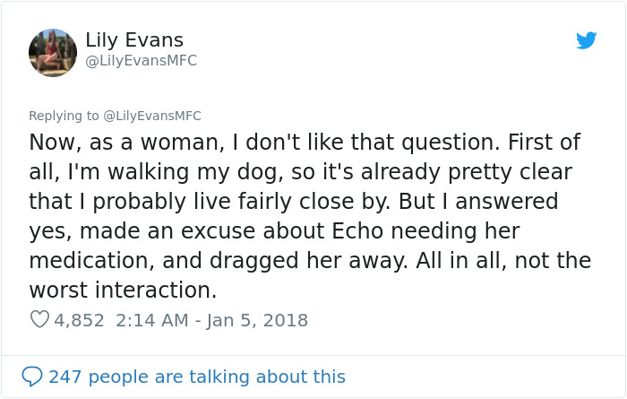 Woman's Creepy Encounter With A Seemingly Nice Man Explains Why Women Appear 'Cold' Sometimes