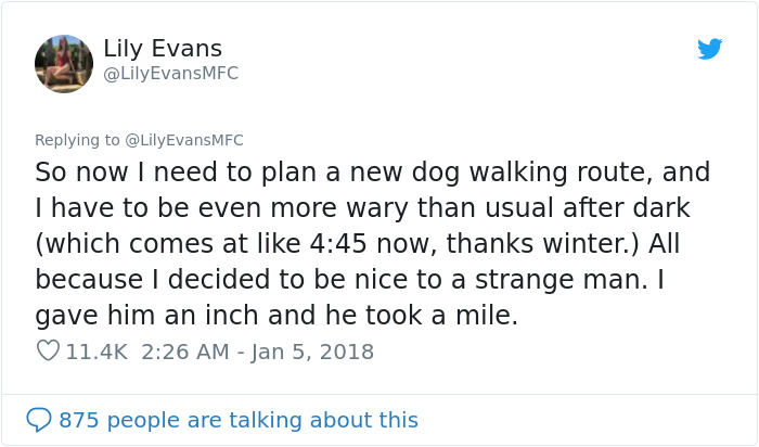 Woman's Creepy Encounter With A Seemingly Nice Man Explains Why Women Appear 'Cold' Sometimes Woman's Creepy Encounter With A Seemingly Nice Man Explains Why Women Appear 'Cold' Sometimes