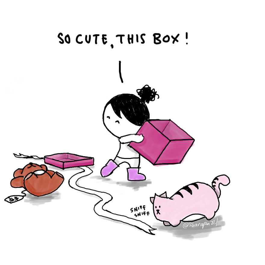 15 Heartwarming Comics Of A Little Girl And Her Cat To Make Your Day