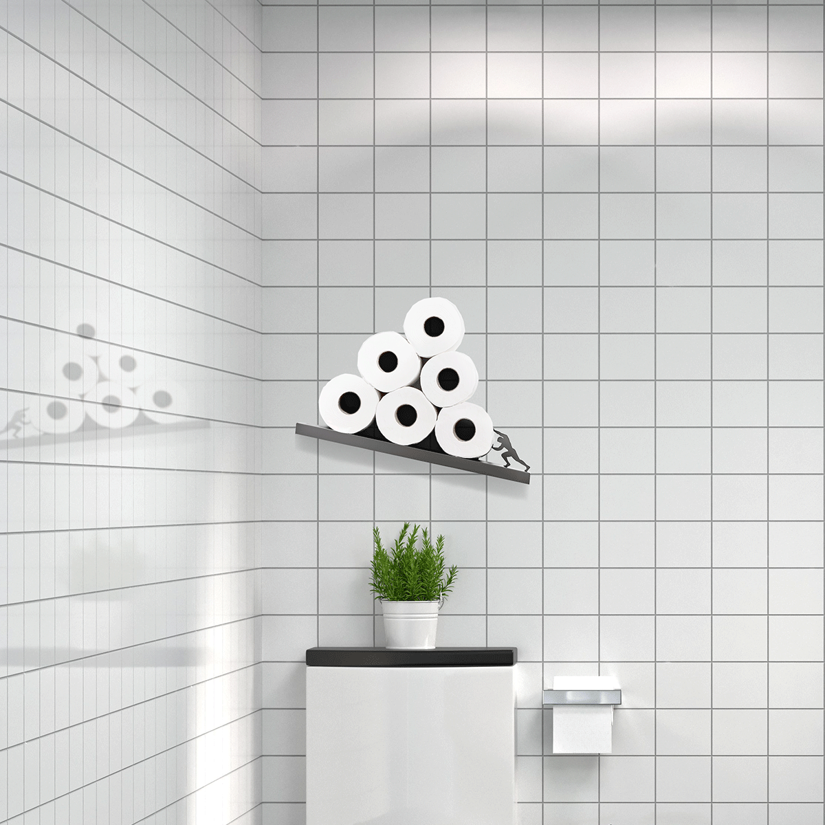 This Toilet Paper Shelf I Designed Is Hard At Work All The Time This Toilet Paper Shelf I Designed Is Hard At Work All The Time