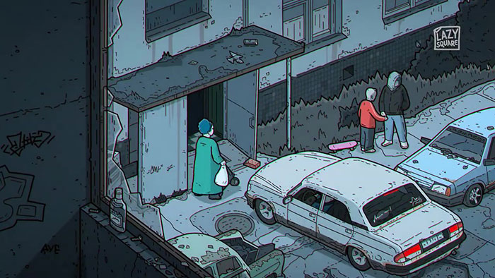 The Iconic Simpsons Intro Scene Was Recreated To Show How Depressing Life Is In Russia