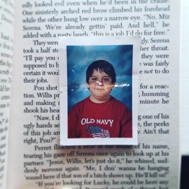 Forgotten Bookmark 3: Kevin. This Is His 6th Grade Picture From 2001. Kevin Is My Favorite. His Nose Was Missing When I Found Him