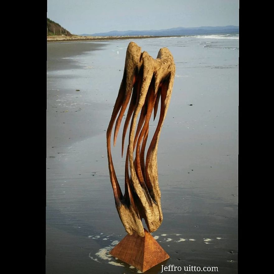 American Artist Creates Art With Reused Wood And The Result Looks Magical
