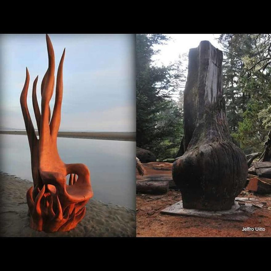 American Artist Creates Art With Reused Wood And The Result Looks Magical