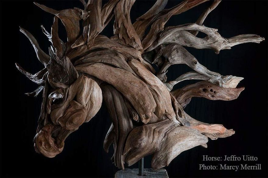 American Artist Creates Art With Reused Wood And The Result Looks Magical