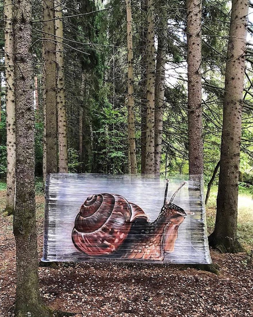 I Use Transparent Wrap To Spray-Paint Animals