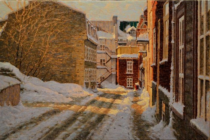 Canadian Artist Creates Beautiful Winter Paintings That Will Make Your Nights Warmer