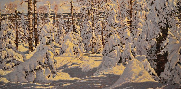 Canadian Artist Creates Beautiful Winter Paintings That Will Make Your Nights Warmer