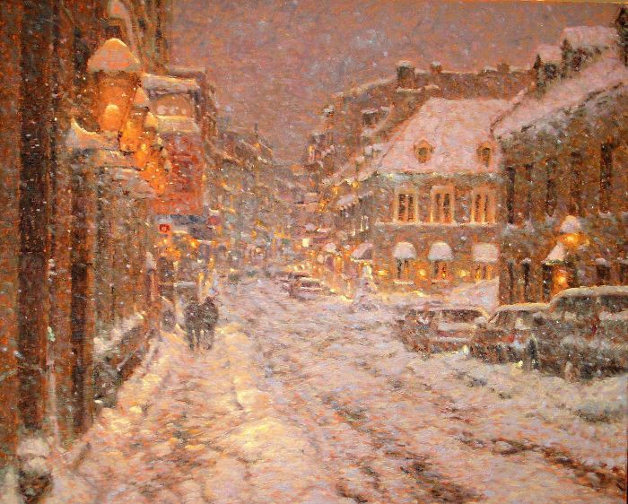 Canadian Artist Creates Beautiful Winter Paintings That Will Make Your Nights Warmer