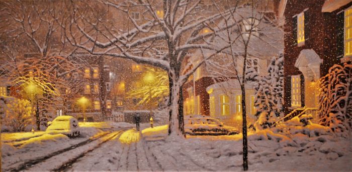 Canadian Artist Creates Beautiful Winter Paintings That Will Make Your Nights Warmer