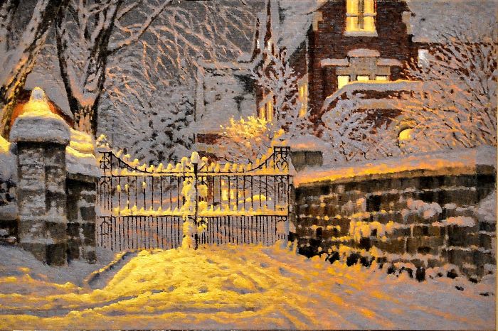 Canadian Artist Creates Beautiful Winter Paintings That Will Make Your Nights Warmer