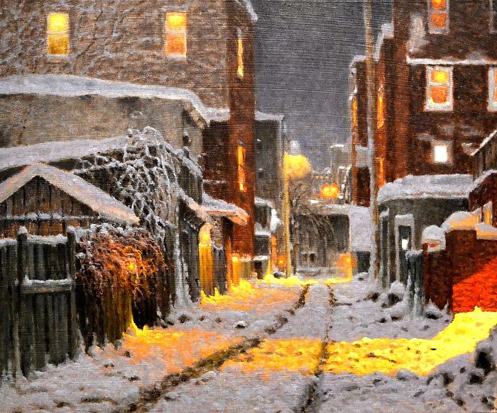Canadian Artist Creates Beautiful Winter Paintings That Will Make Your Nights Warmer