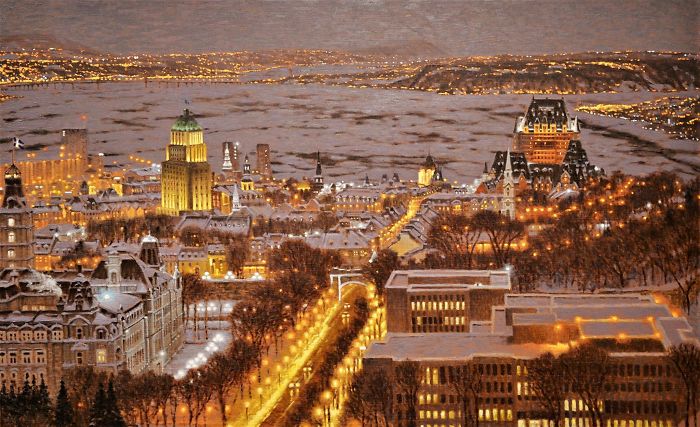 Canadian Artist Creates Beautiful Winter Paintings That Will Make Your Nights Warmer