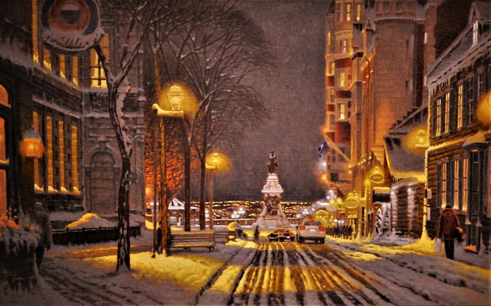Canadian Artist Creates Beautiful Winter Paintings That Will Make Your Nights Warmer