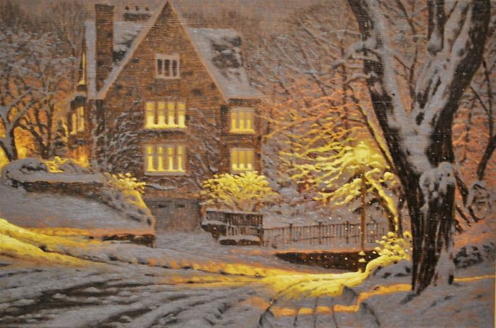 Canadian Artist Creates Beautiful Winter Paintings That Will Make Your Nights Warmer