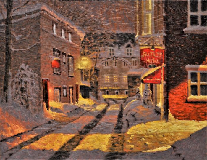 Canadian Artist Creates Beautiful Winter Paintings That Will Make Your Nights Warmer