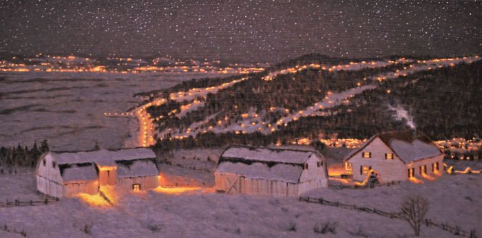 Canadian Artist Creates Beautiful Winter Paintings That Will Make Your Nights Warmer