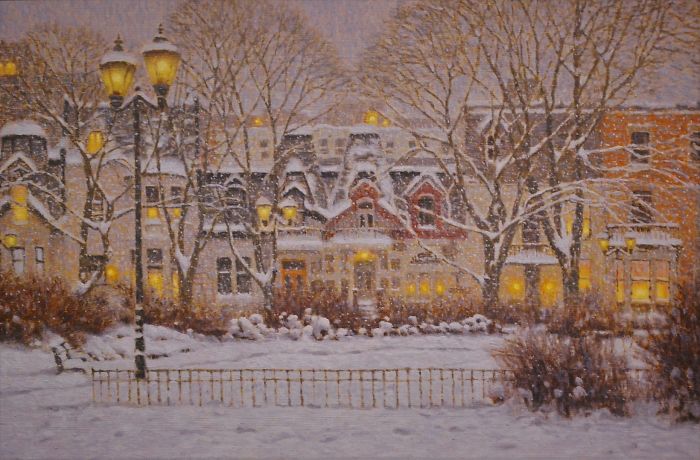 Canadian Artist Creates Beautiful Winter Paintings That Will Make Your Nights Warmer