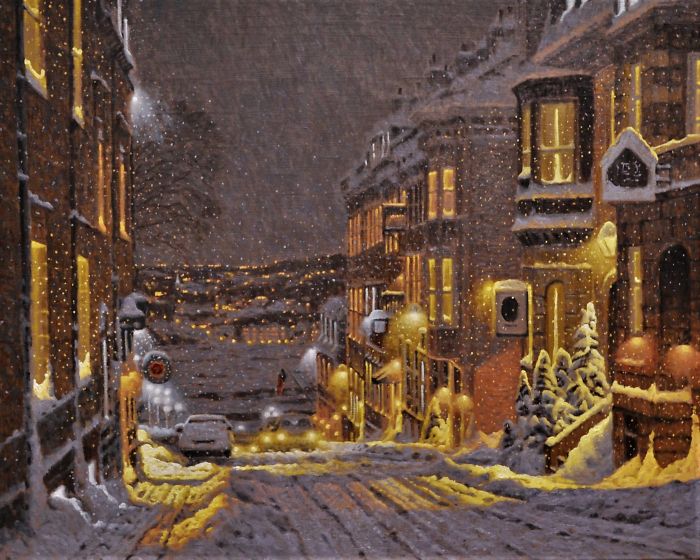 Canadian Artist Creates Beautiful Winter Paintings That Will Make Your Nights Warmer