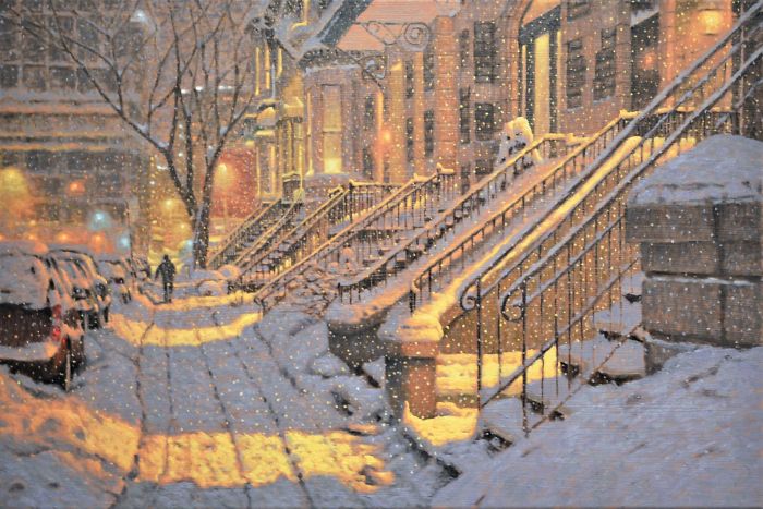 Canadian Artist Creates Beautiful Winter Paintings That Will Make Your Nights Warmer