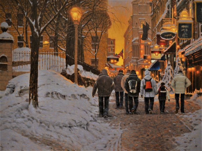 Canadian Artist Creates Beautiful Winter Paintings That Will Make Your Nights Warmer