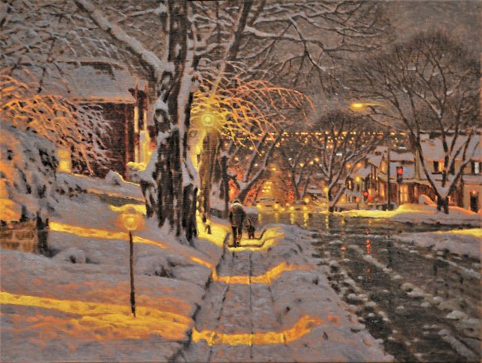 Canadian Artist Creates Beautiful Winter Paintings That Will Make Your Nights Warmer