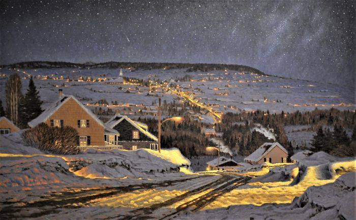 Canadian Artist Creates Beautiful Winter Paintings That Will Make Your Nights Warmer