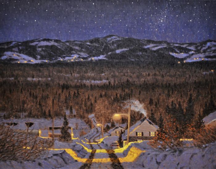 Canadian Artist Creates Beautiful Winter Paintings That Will Make Your Nights Warmer