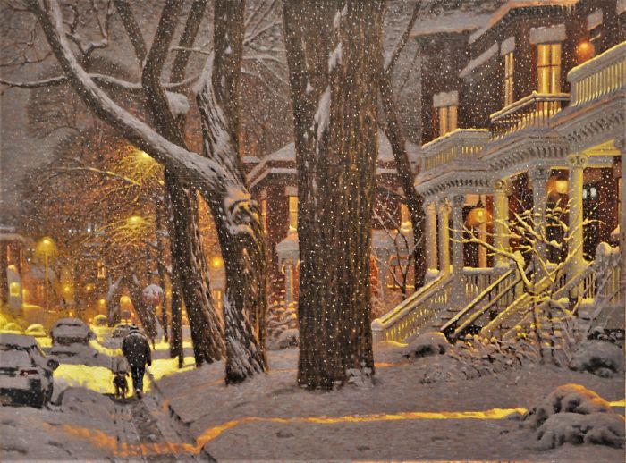 Canadian Artist Creates Beautiful Winter Paintings That Will Make Your Nights Warmer