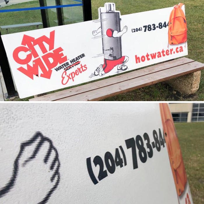 My Original Post Was Removed Because Everyone Thought The Backpack Was Real. Here’s Another Angle That Shows That The Bag Is Part Of The Design And Is Blocking The Phone Number