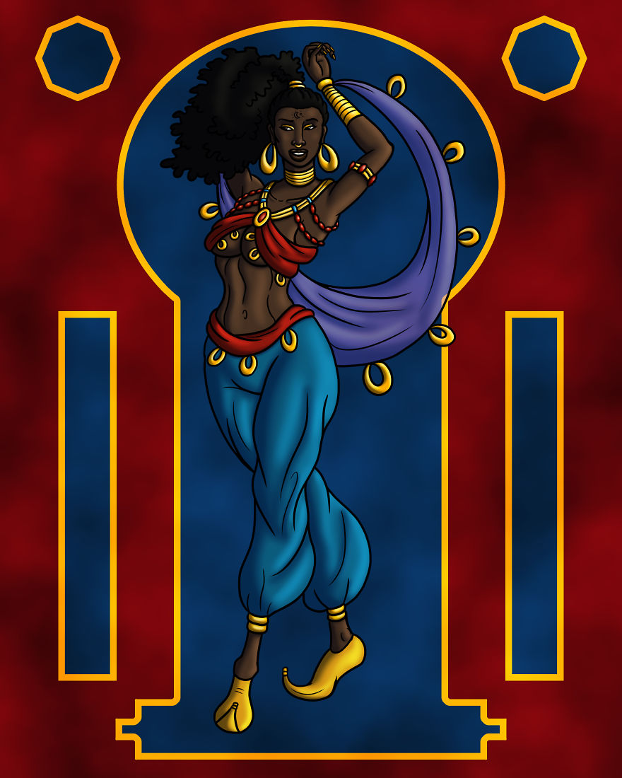 I Drew These Two Moorish Characters Around The Time The "Aladdin" Reboot Came Out I Drew These Two Moorish Characters Around The Time The "Aladdin" Reboot Came Out