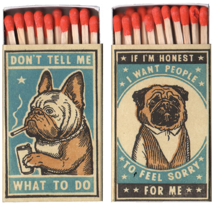 I Created Matchboxes Featuring Different Dog Breeds With Complicated Human Personalities