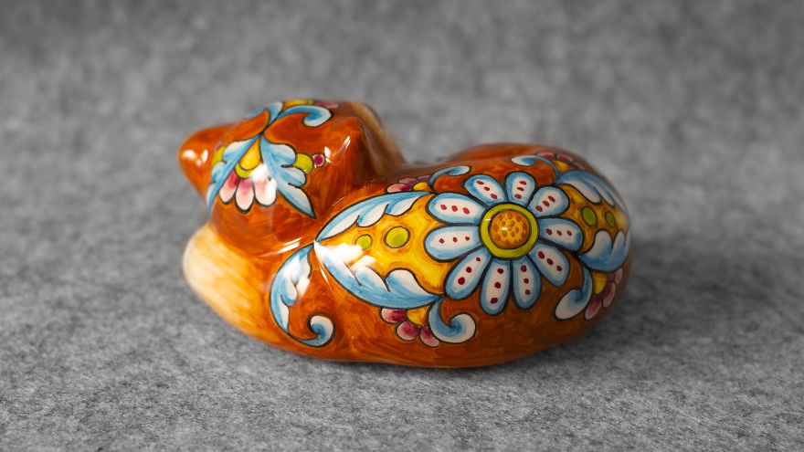 I Handmade A Ceramic Sleeping Cat