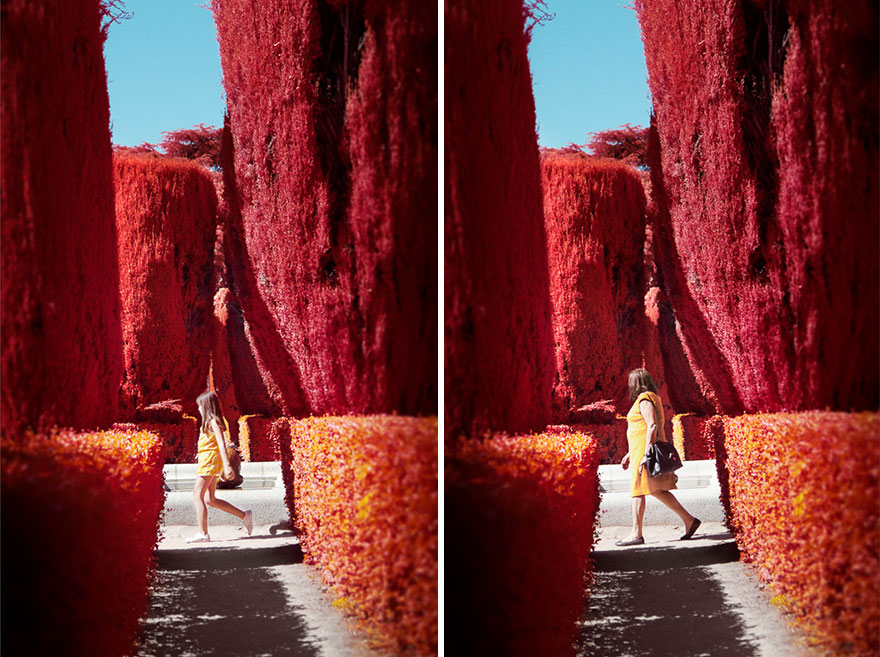 He Discovers Madrid In Infrared !