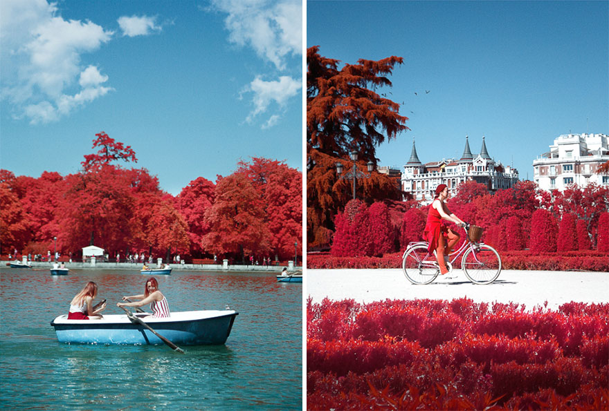 He Discovers Madrid In Infrared !