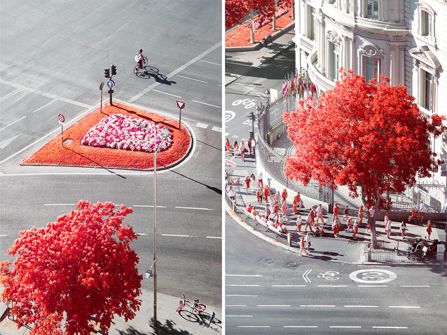 He Discovers Madrid In Infrared !
