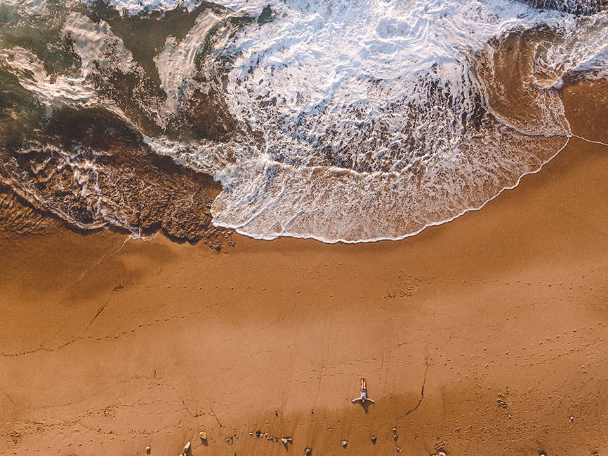 Little Girl And Her Big Ocean