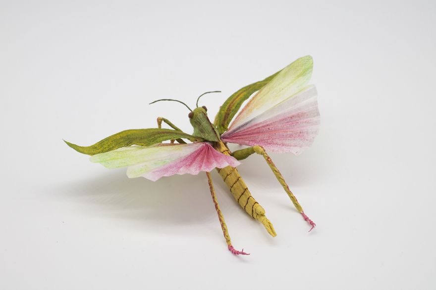 I Am A Paper Artist And I Make Realistic Animals And Insects From Paper (24 Pics)