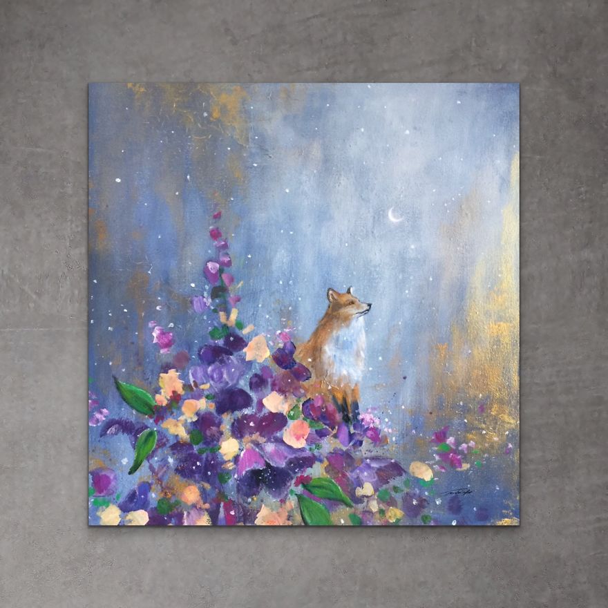 I Love To Paint Magical Creatures And Other Worlds, So Here’s My Newest Moon Fox Collection I Love To Paint Magical Creatures And Other Worlds, So Here’s My Newest Moon Fox Collection
