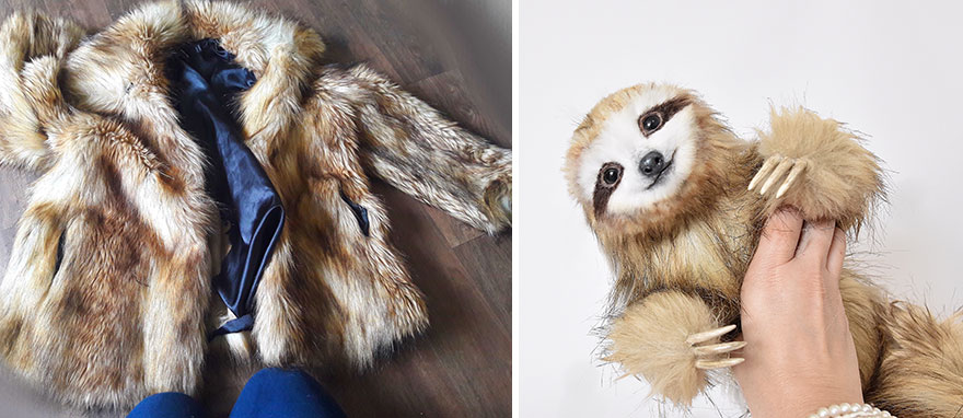 My 19 Life-Like Animal Creations From Upcycled Faux Fur Fabric