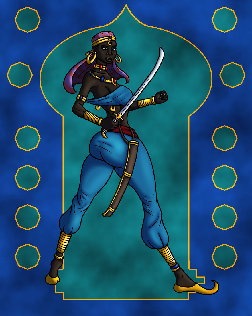 I Drew These Two Moorish Characters Around The Time The "Aladdin" Reboot Came Out I Drew These Two Moorish Characters Around The Time The "Aladdin" Reboot Came Out