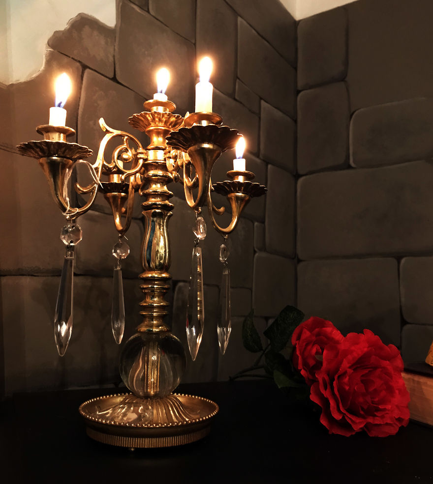 I Turned My Small Room Into A 'Beauty And The Beast' Inspired Castle Chambers