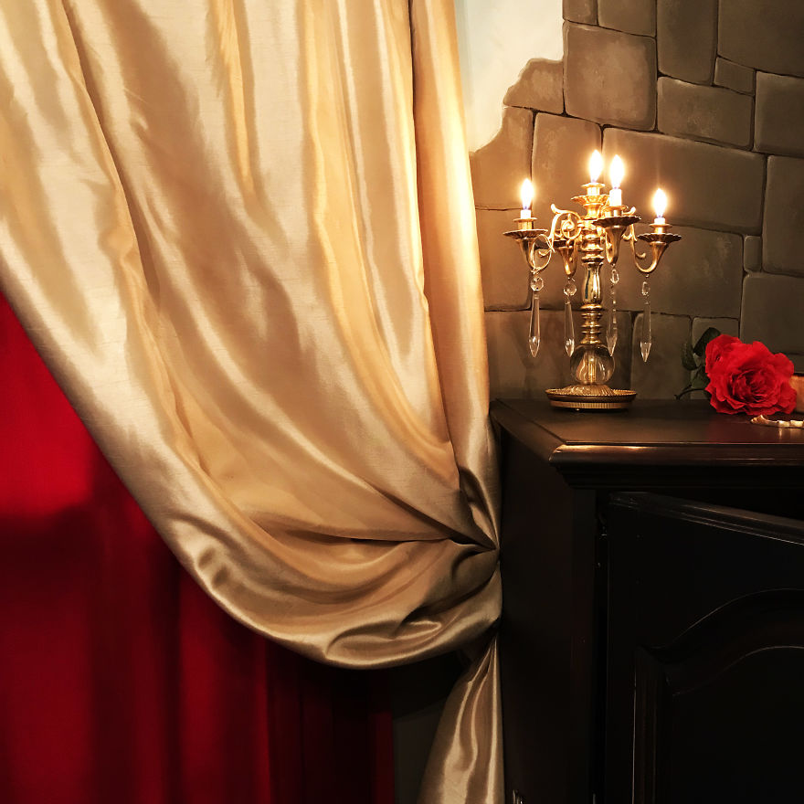 I Turned My Small Room Into A 'Beauty And The Beast' Inspired Castle Chambers