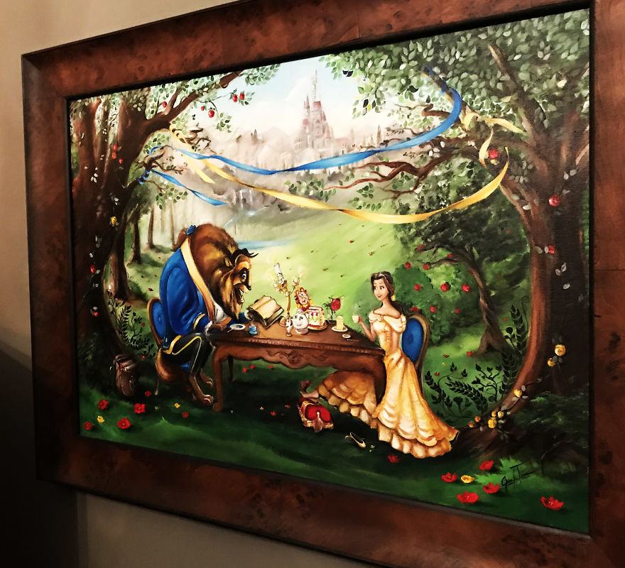 I Turned My Small Room Into A 'Beauty And The Beast' Inspired Castle Chambers