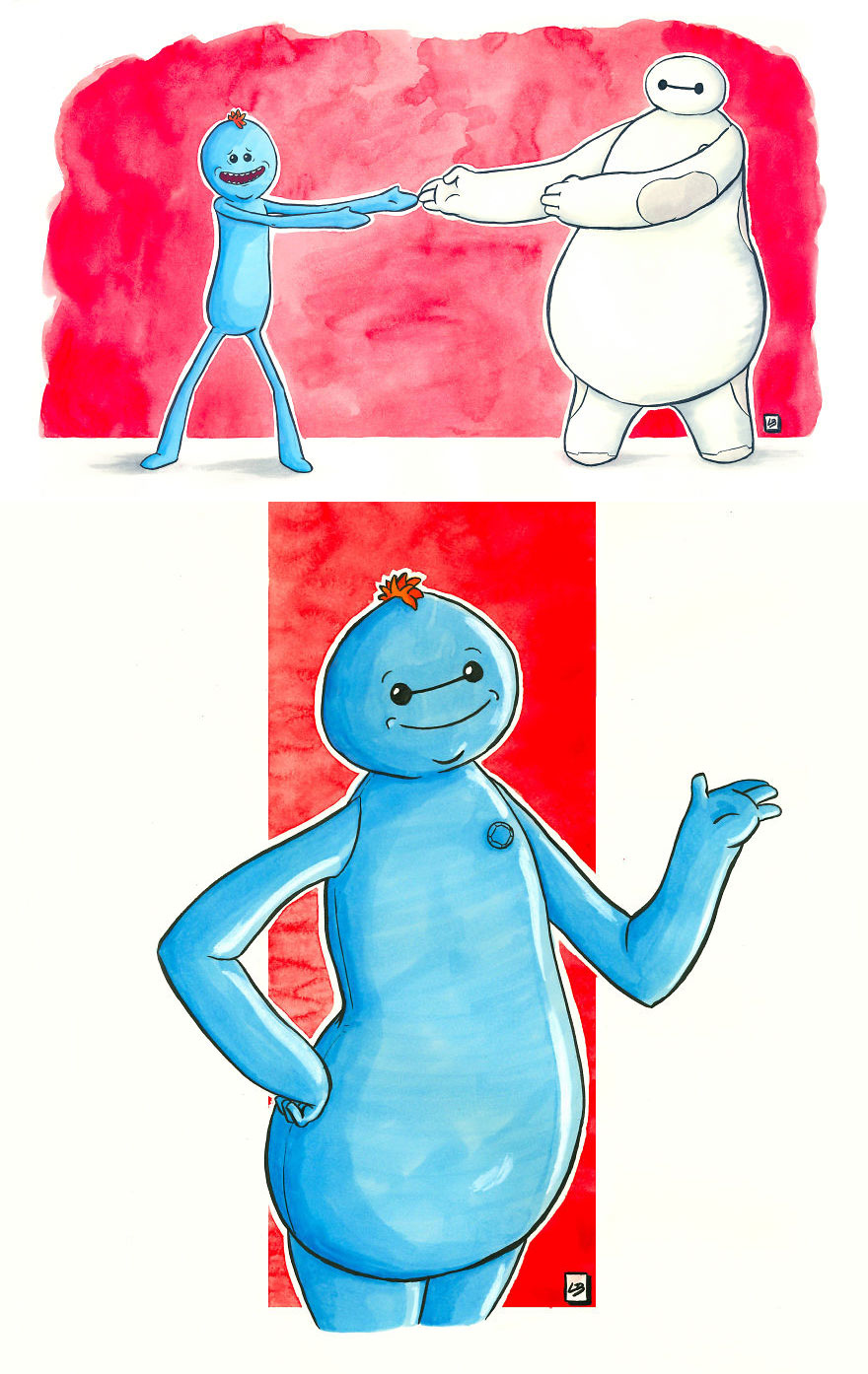 Mr. Meeseeks x Baymax