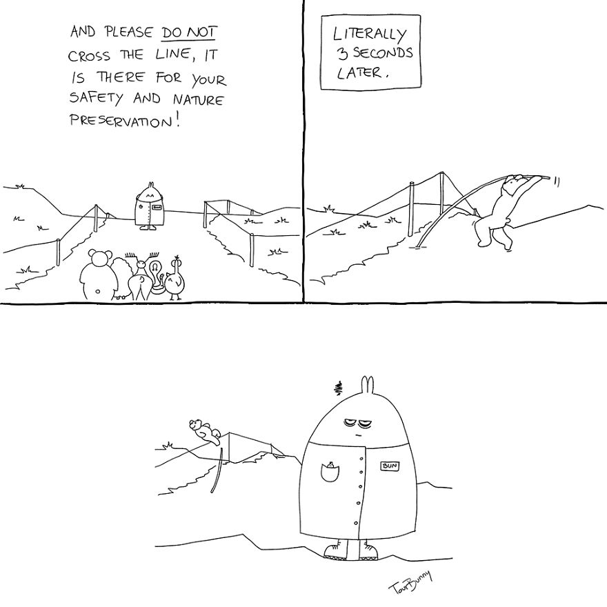 The Tourbunny - 15 Relatable Comics About Encounters With Horrible Tourists