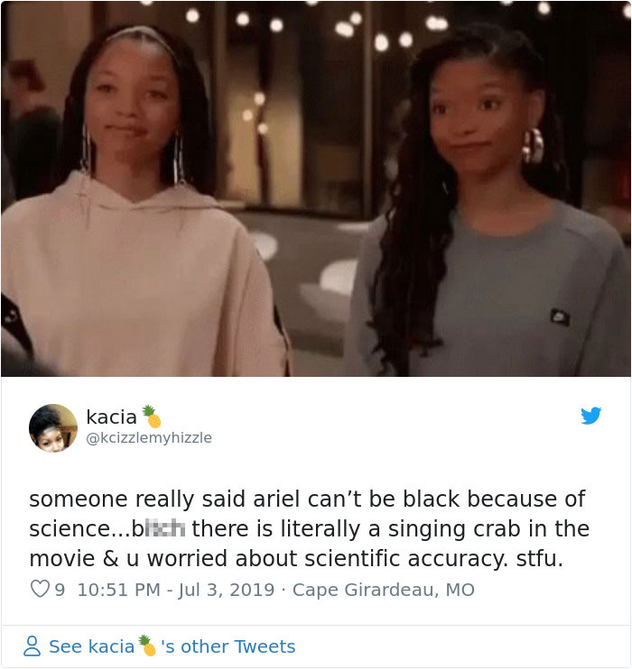 People Use 'Science' To Prove Disney Has To Change The Lead Actor Of The Little Mermaid 'Cause She Can't Be Black People Use 'Science' To Prove Disney Has To Change The Lead Actor Of The Little Mermaid 'Cause She Can't Be Black