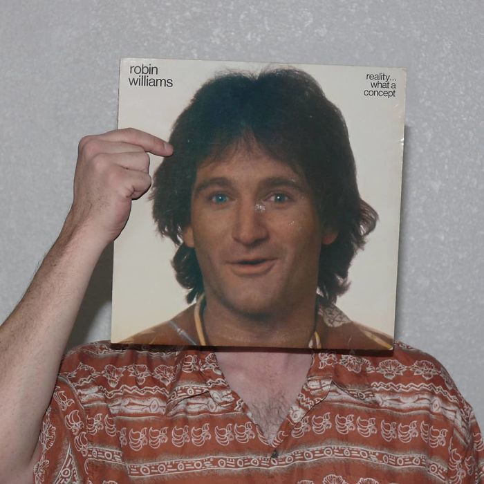 People Are Merging Old Vinyl Covers With Parts Of Their Bodies And The Result Is Amazing