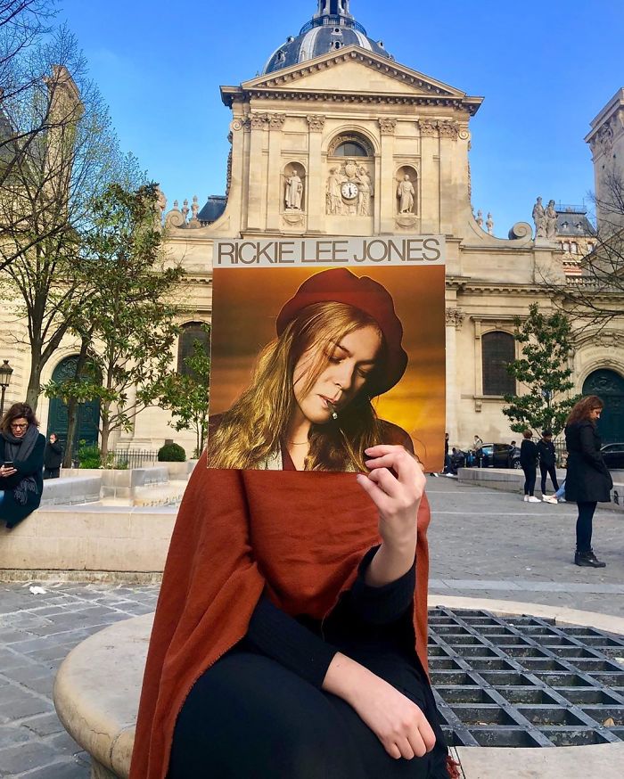 People Are Merging Old Vinyl Covers With Parts Of Their Bodies And The Result Is Amazing